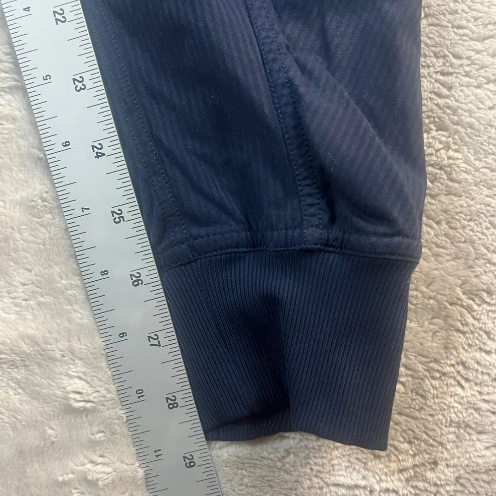 Lululemon Women's 4 Beyond‎ the Studio Jogger Navy Blue Pinstripe LW5ENMS